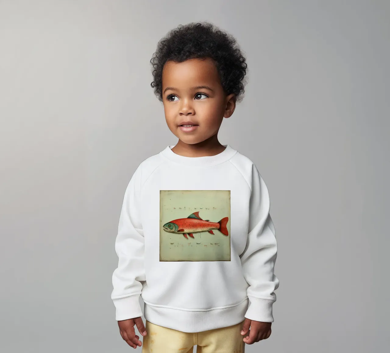 Trota minima 4 felpa neonato da Minimal Animal Art