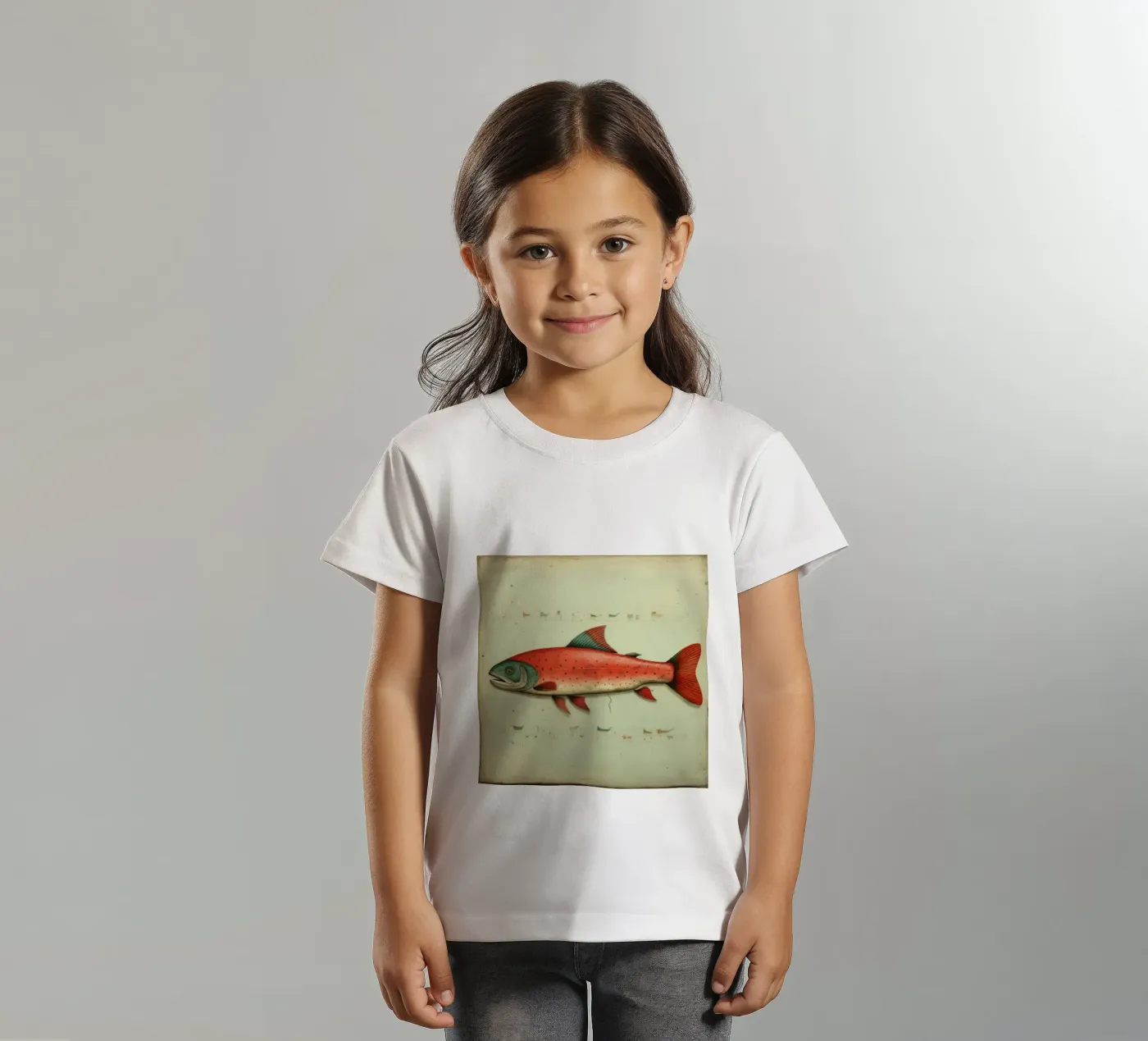 Minimum Trout Kinder T-Shirt von Minimal Animal Art