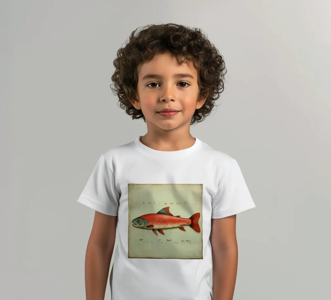 Minimum Trout Kinder T-Shirt von Minimal Animal Art