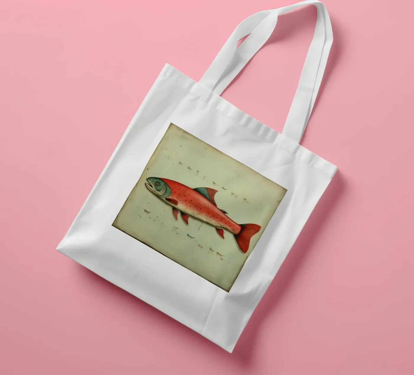 Minimal Forelle Jutebeutel von Minimal Animal Art