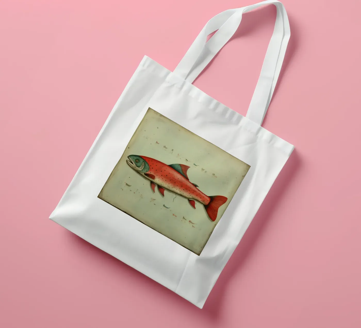 Minimal Forelle Jutebeutel von Minimal Animal Art