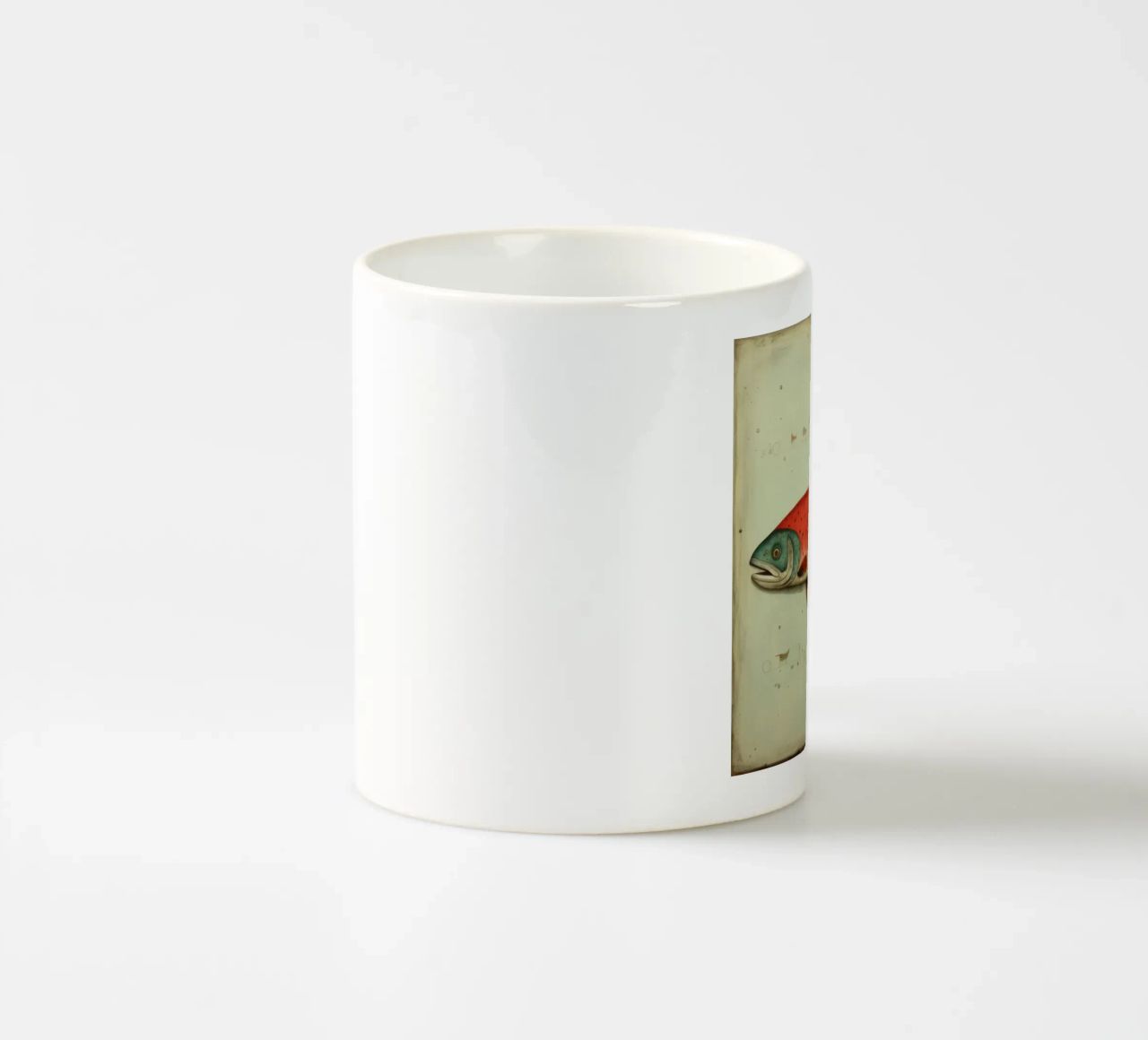 Trota minima 4 tazza in ceramica da Minimal Animal Art
