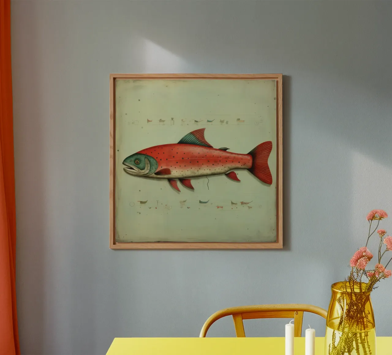 Trota minima alluminio dibond da Minimal Animal Art