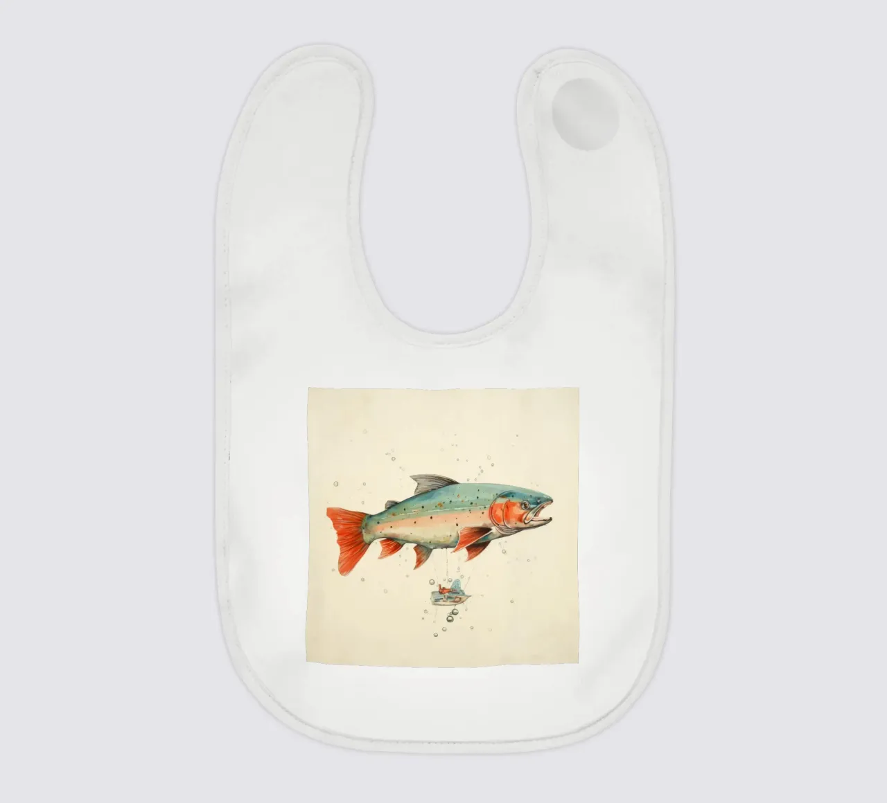 Minimum Trout bavaglino da Minimal Animal Art