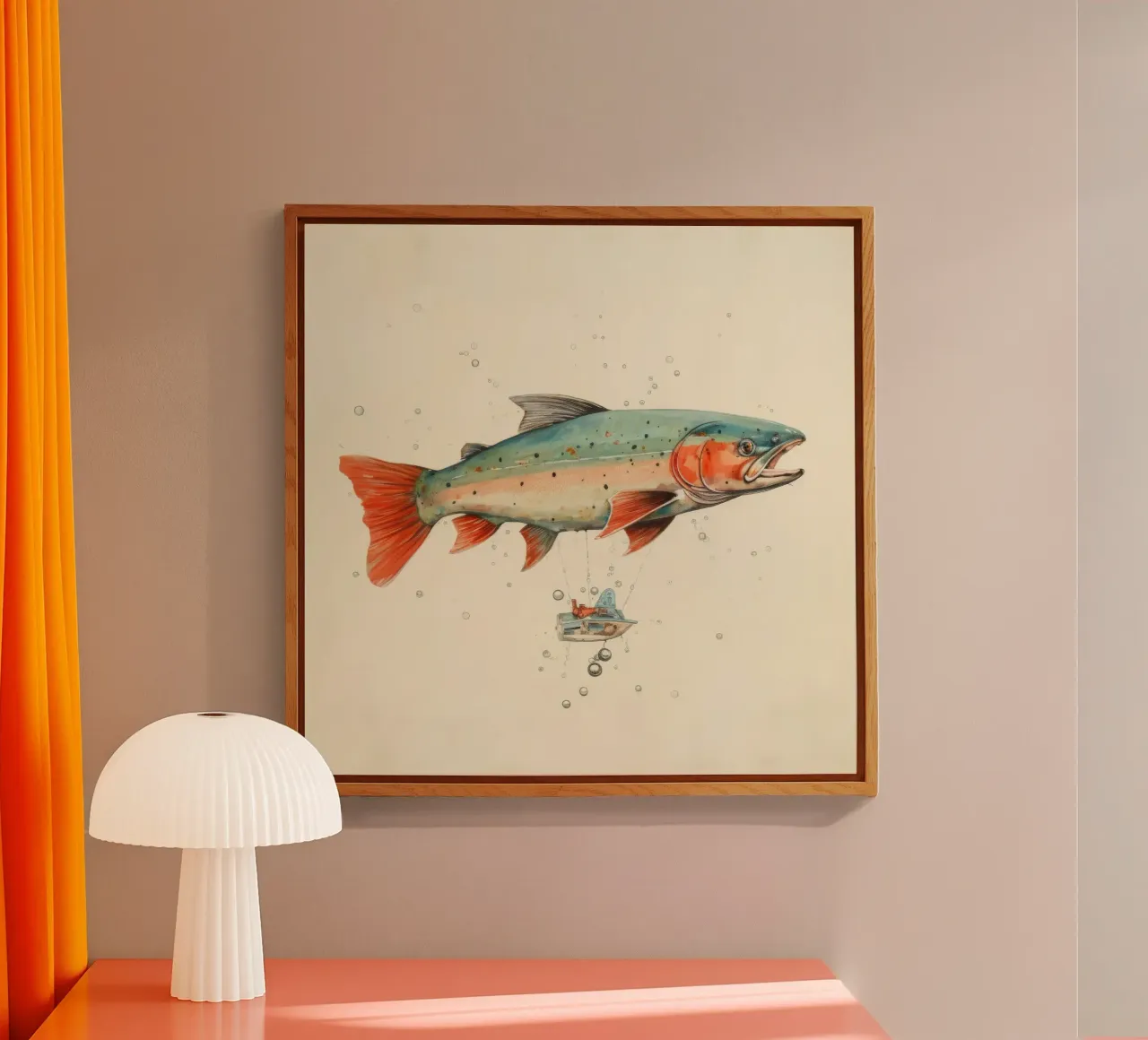 Trota minima plexiglass da Minimal Animal Art