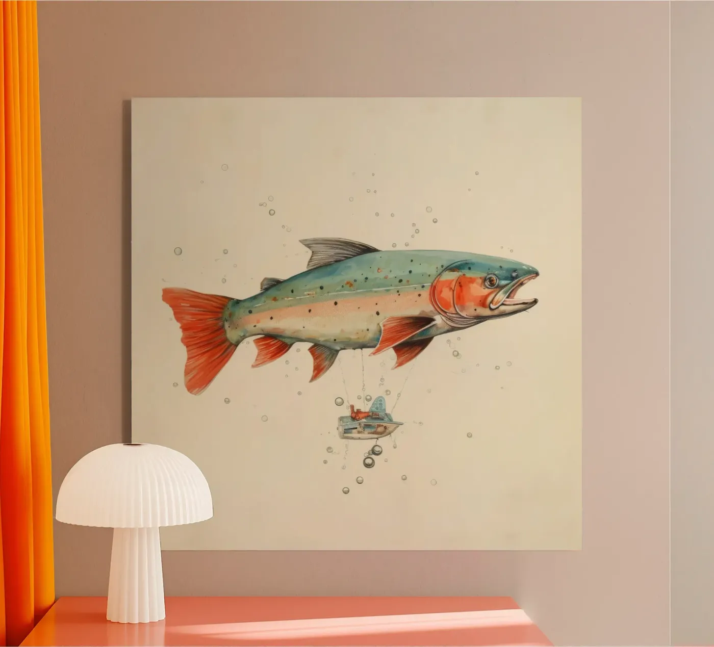 Trota minima plexiglass da Minimal Animal Art