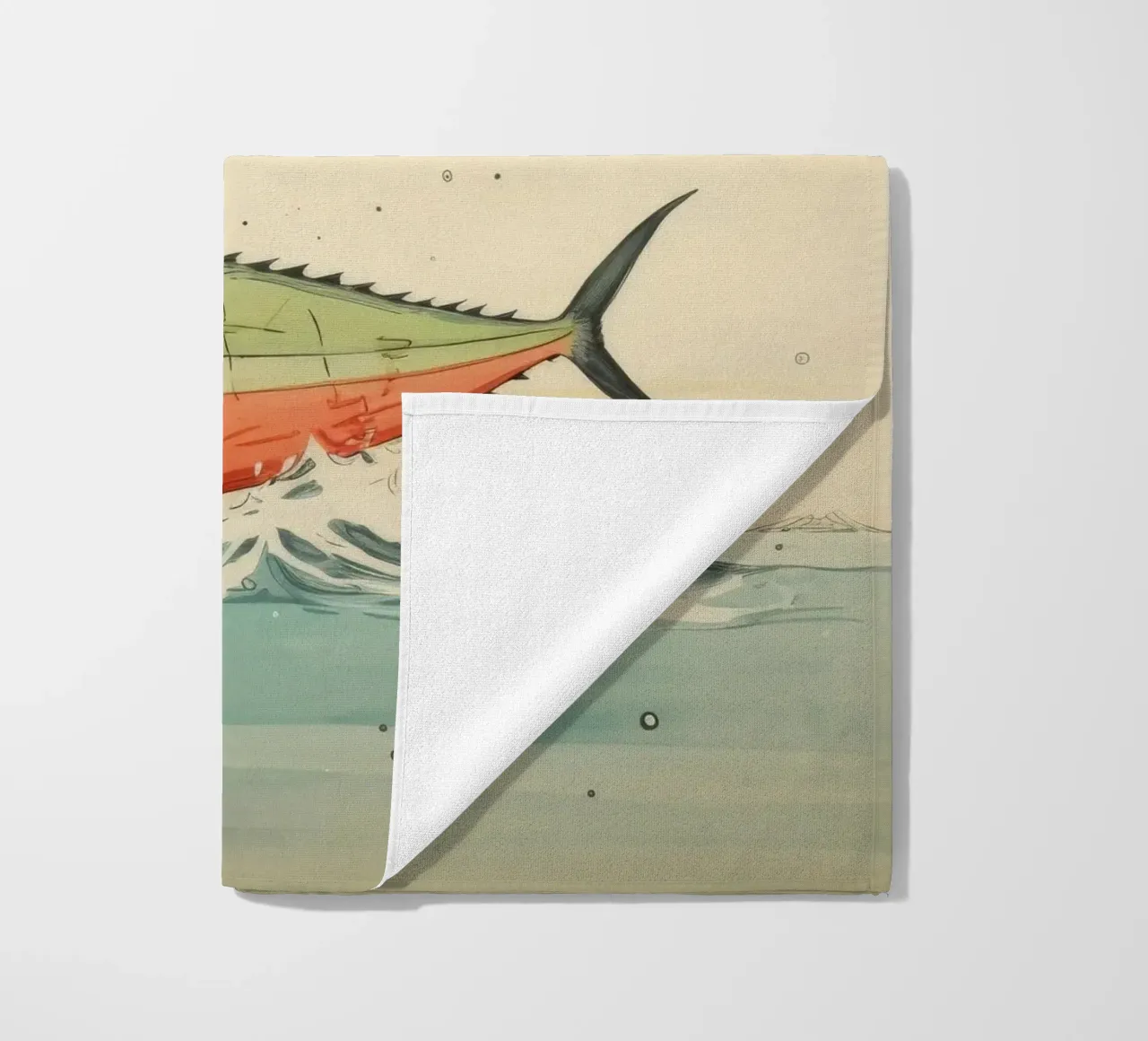 Minimo tonno telo mare da Minimal Animal Art