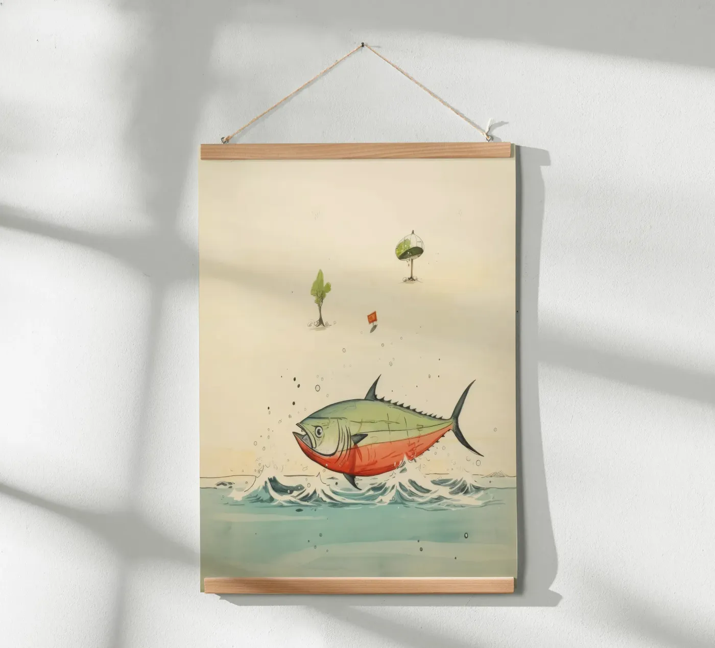 Minimum Tuna poster da Minimal Animal Art