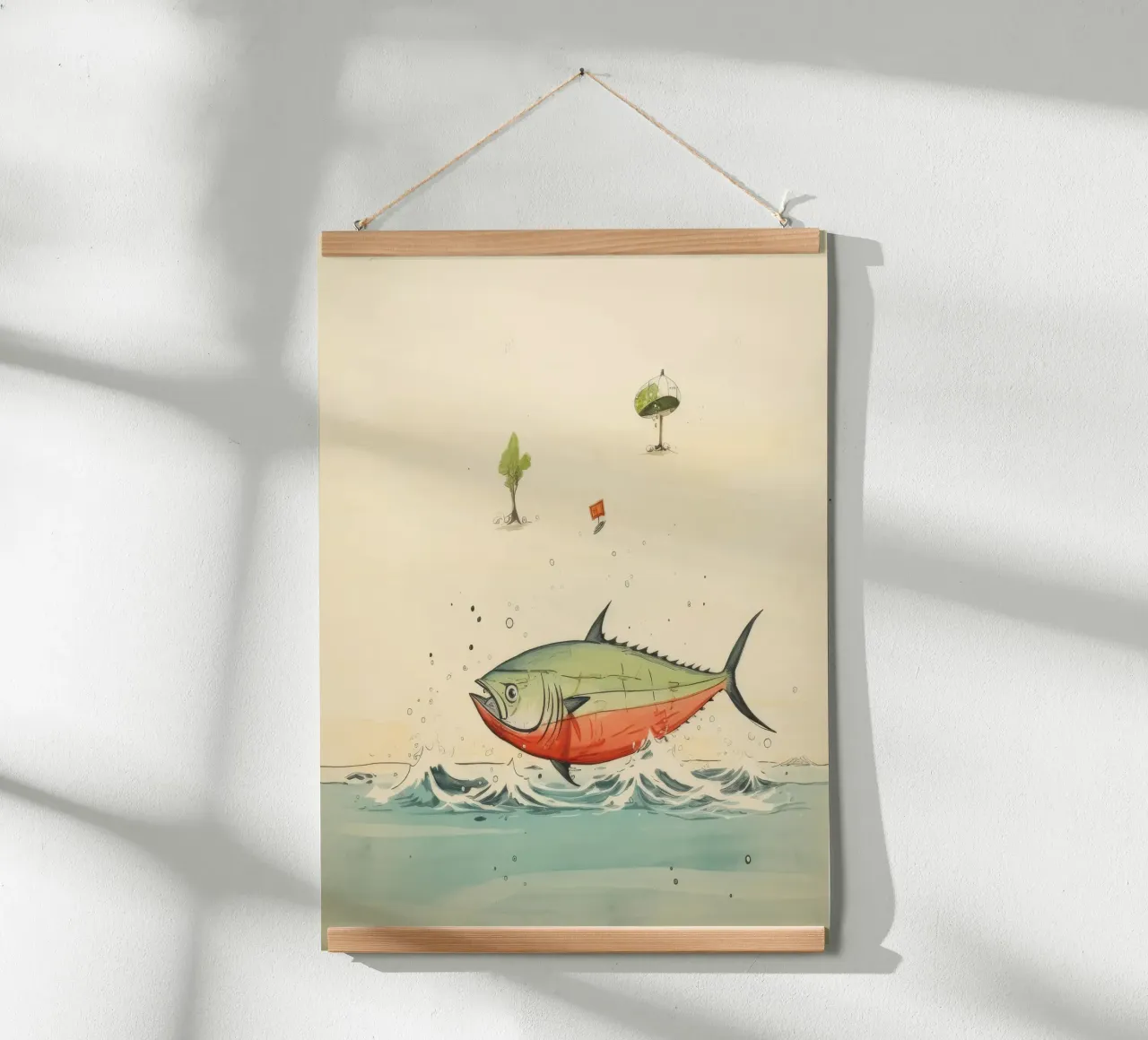 Minimum Tuna poster by Minimal Animal Art