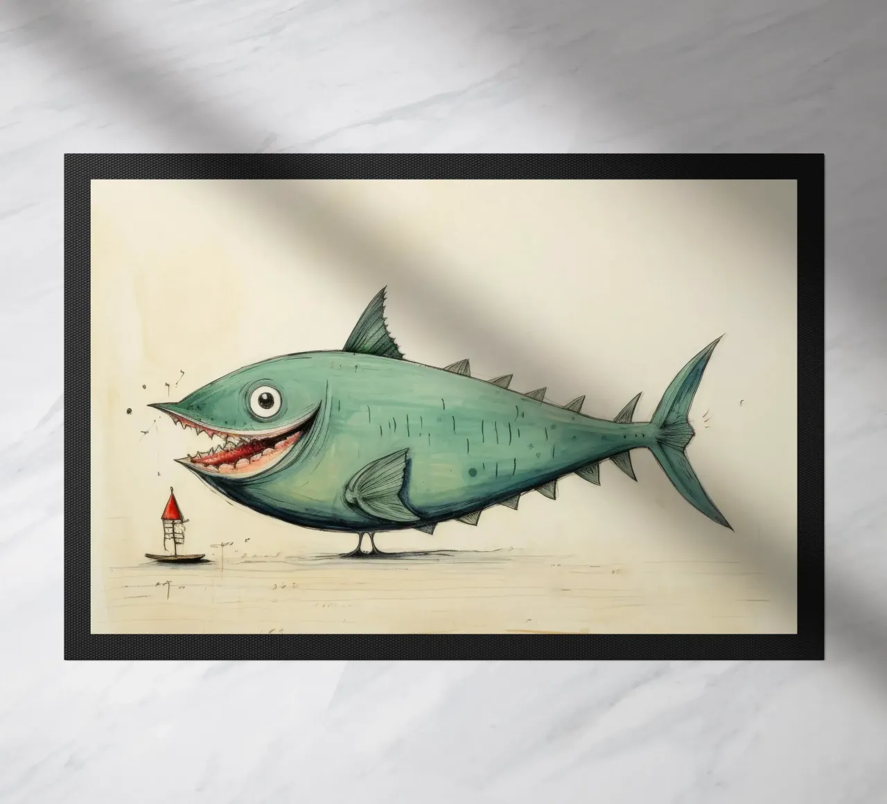 Tonno minimo 3 zerbino da Minimal Animal Art