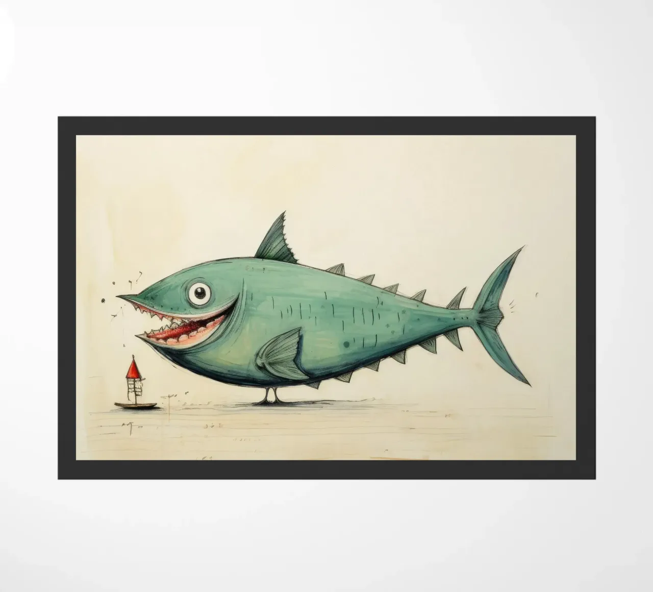 Tonno minimo 3 zerbino da Minimal Animal Art