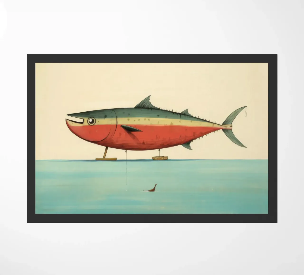 Minimum Tuna doormat by Minimal Animal Art