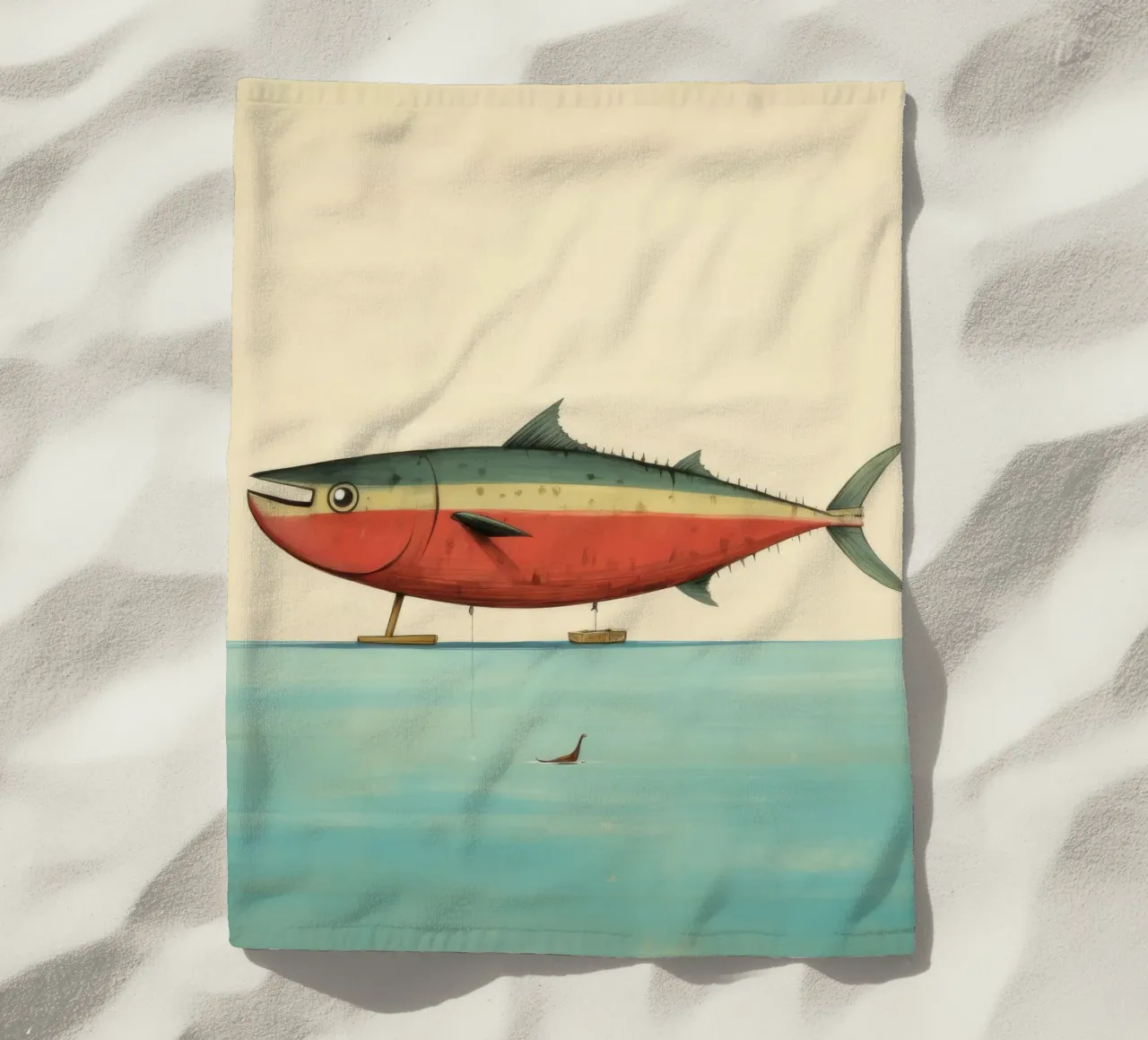 Tonno minimo 1 telo mare da Minimal Animal Art