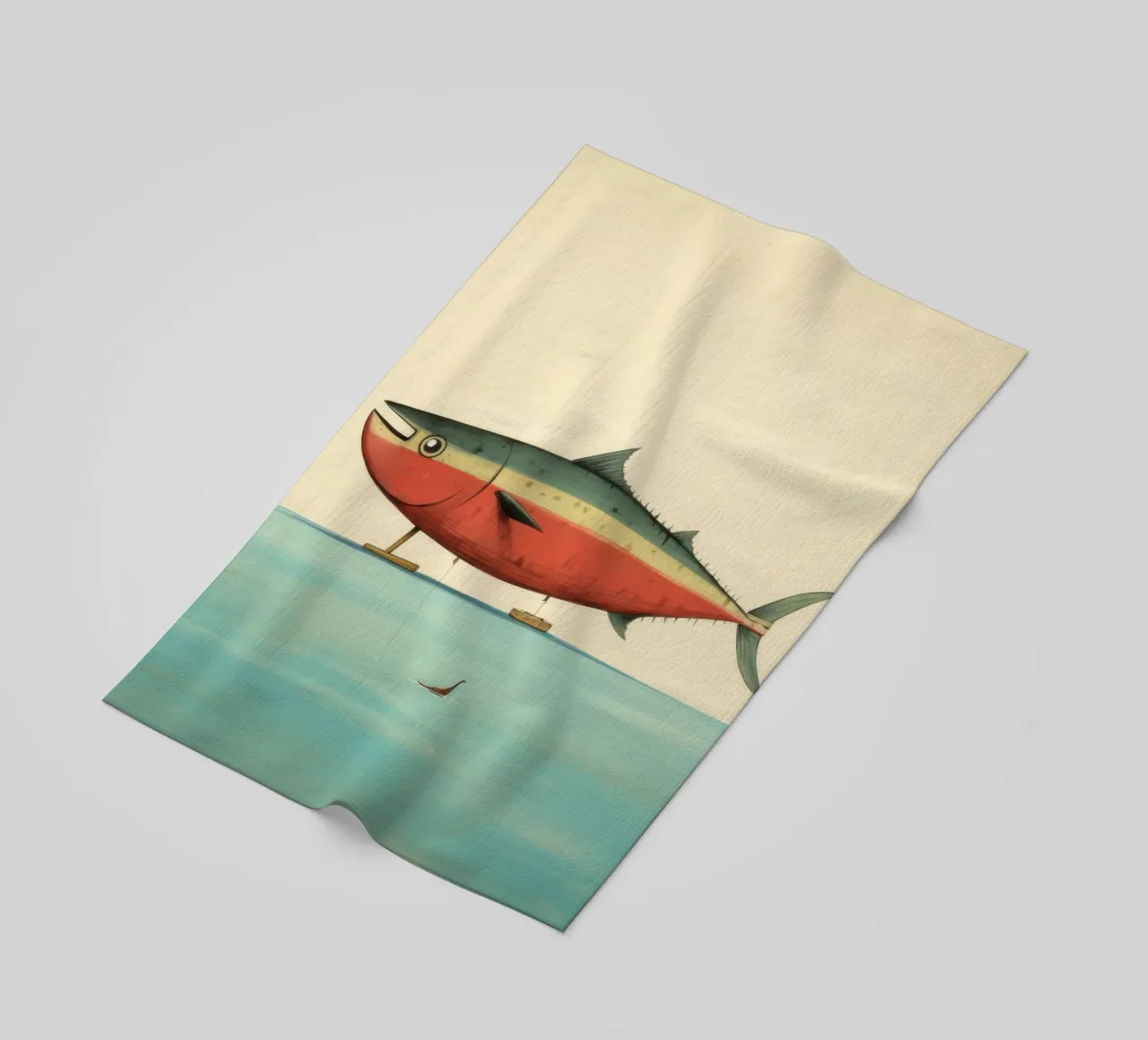 Tonno minimo 1 telo mare da Minimal Animal Art