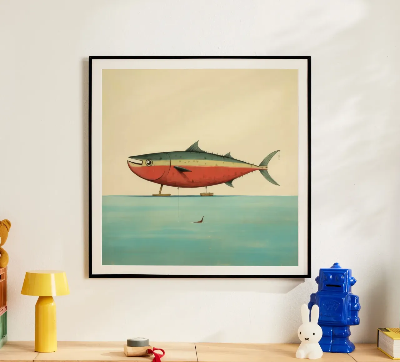 Minimum Tuna poster by Minimal Animal Art