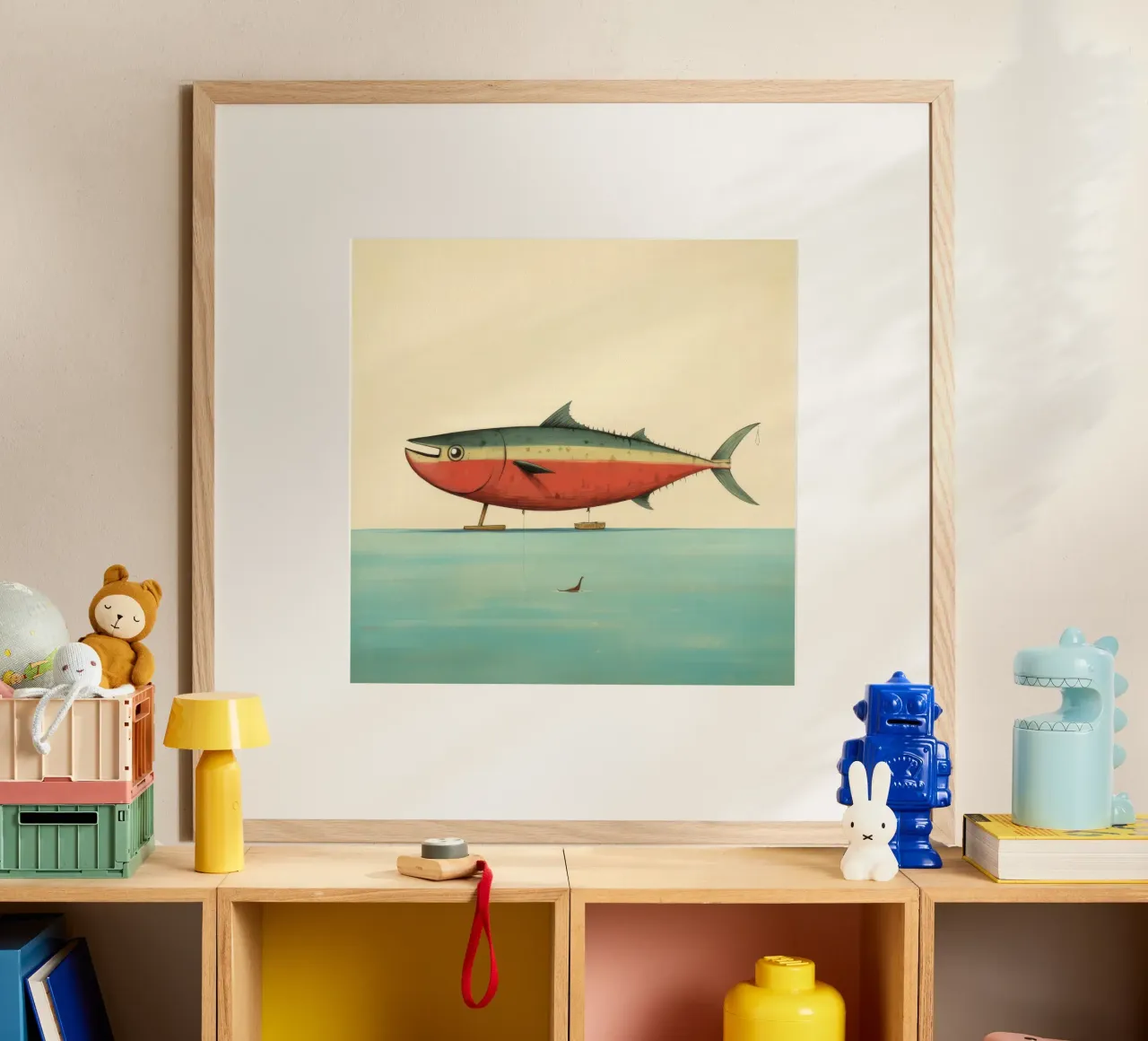 Minimum Tuna poster by Minimal Animal Art