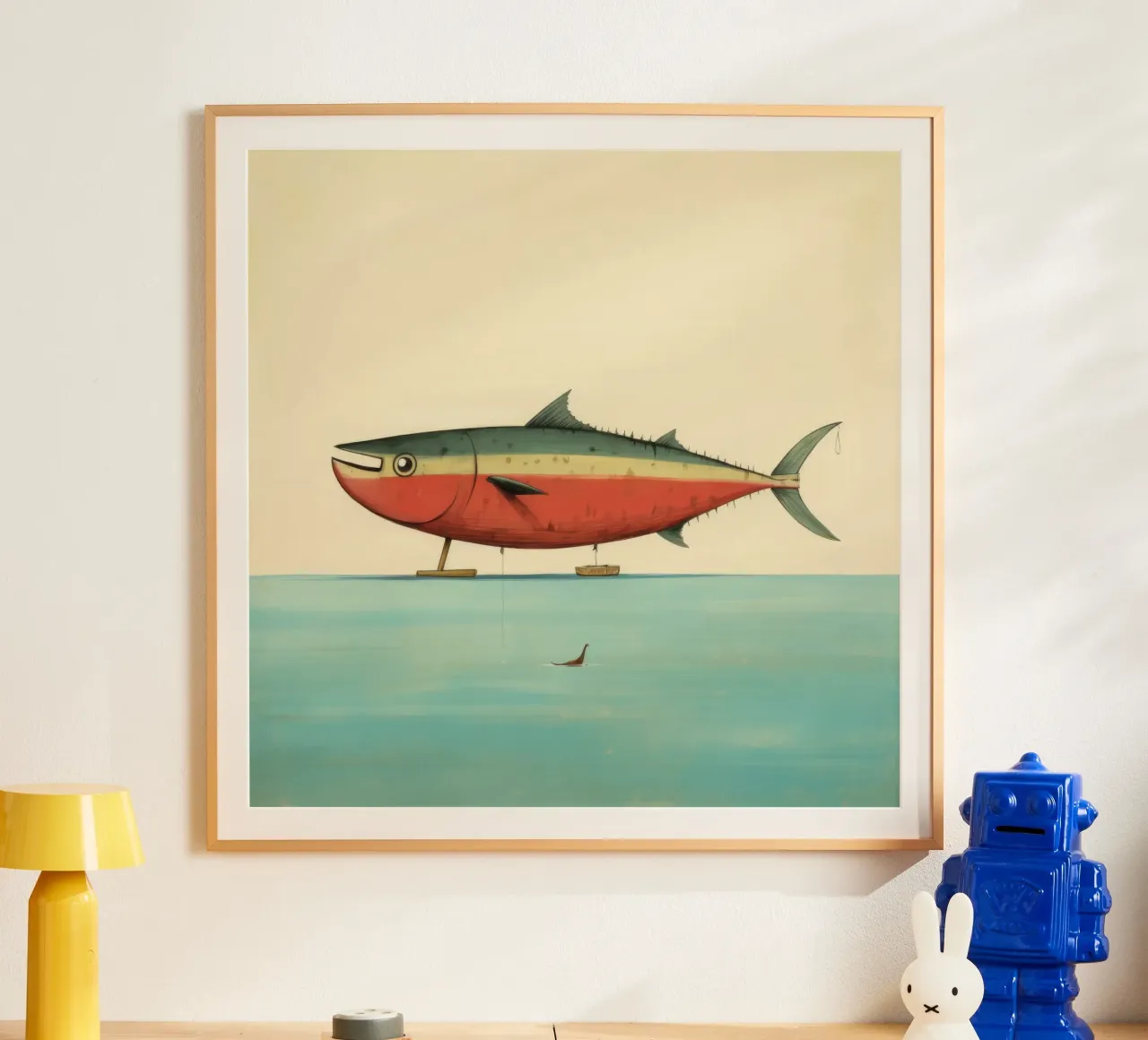 Minimum Tuna poster by Minimal Animal Art
