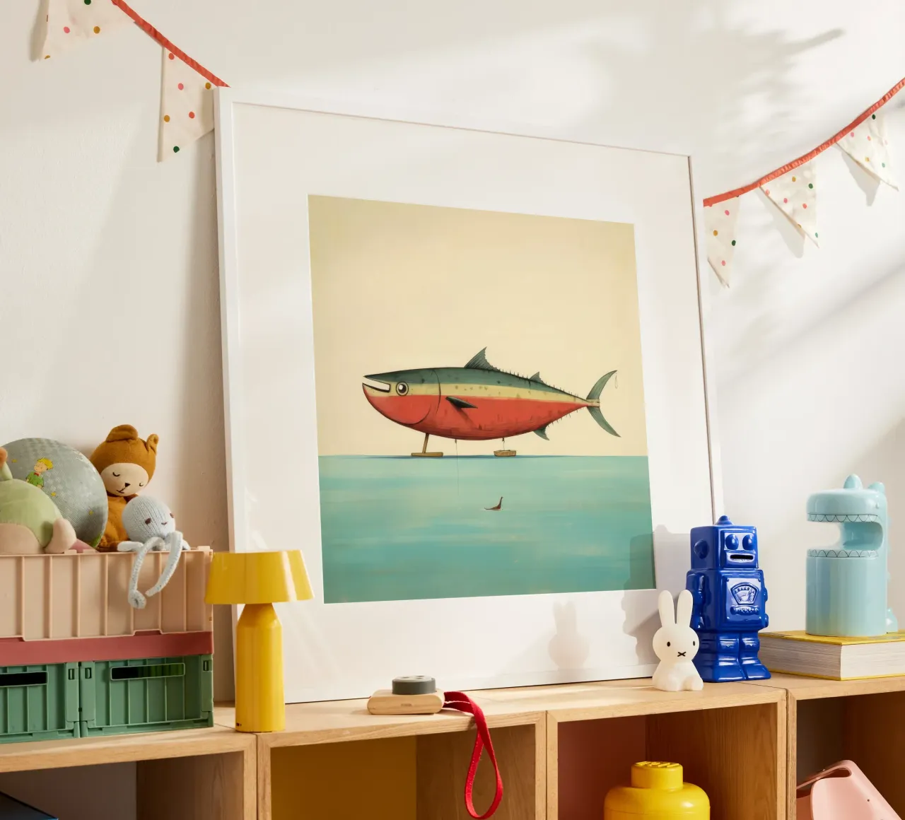 Minimum Tuna poster by Minimal Animal Art