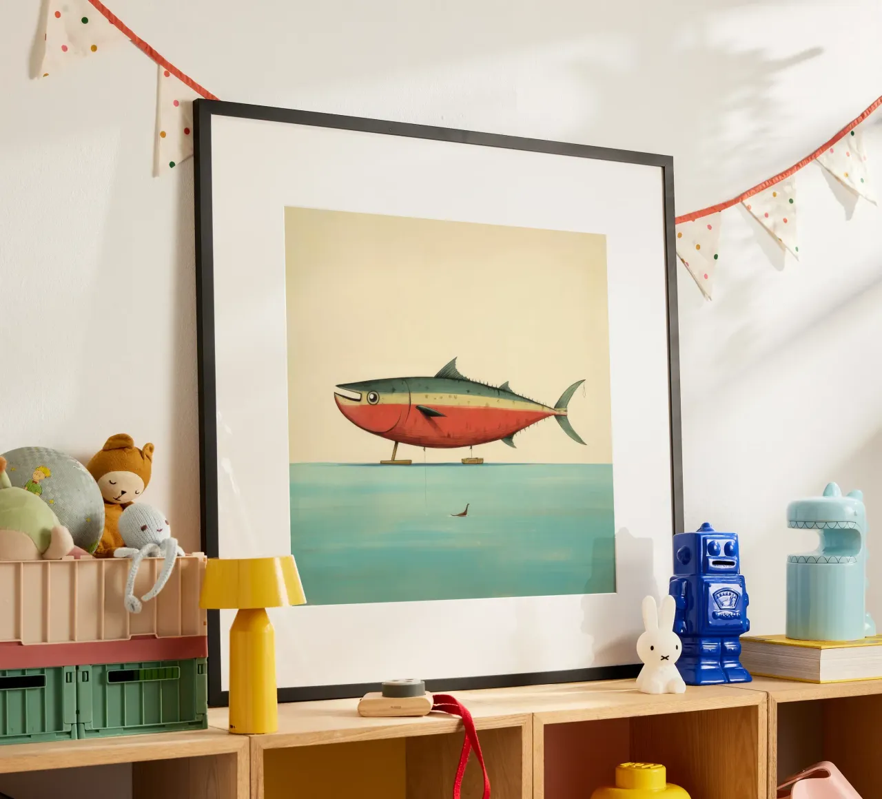 Minimum Tuna poster by Minimal Animal Art