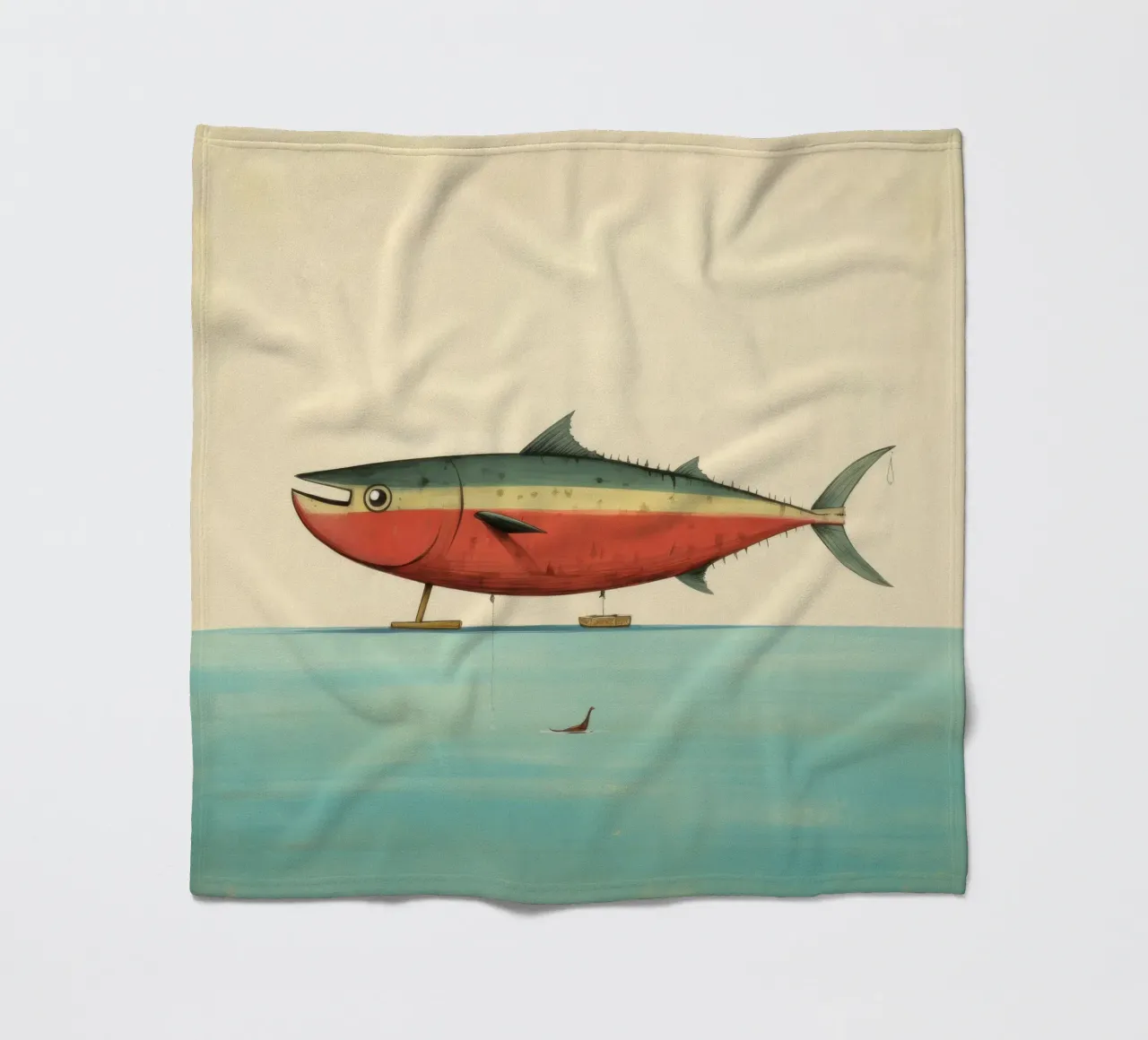 Tonno minimo 1 coperta in pile da Minimal Animal Art