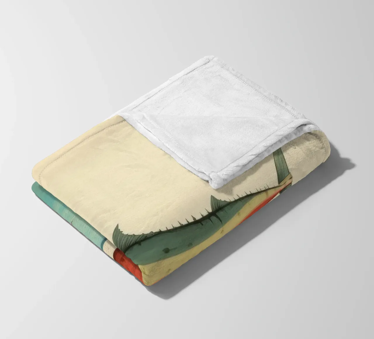 Minimum Tuna Fleecedecke von Minimal Animal Art