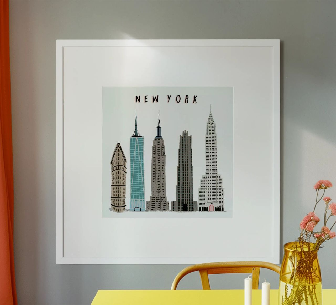 Edificios de Nueva York poster de Alex Foster