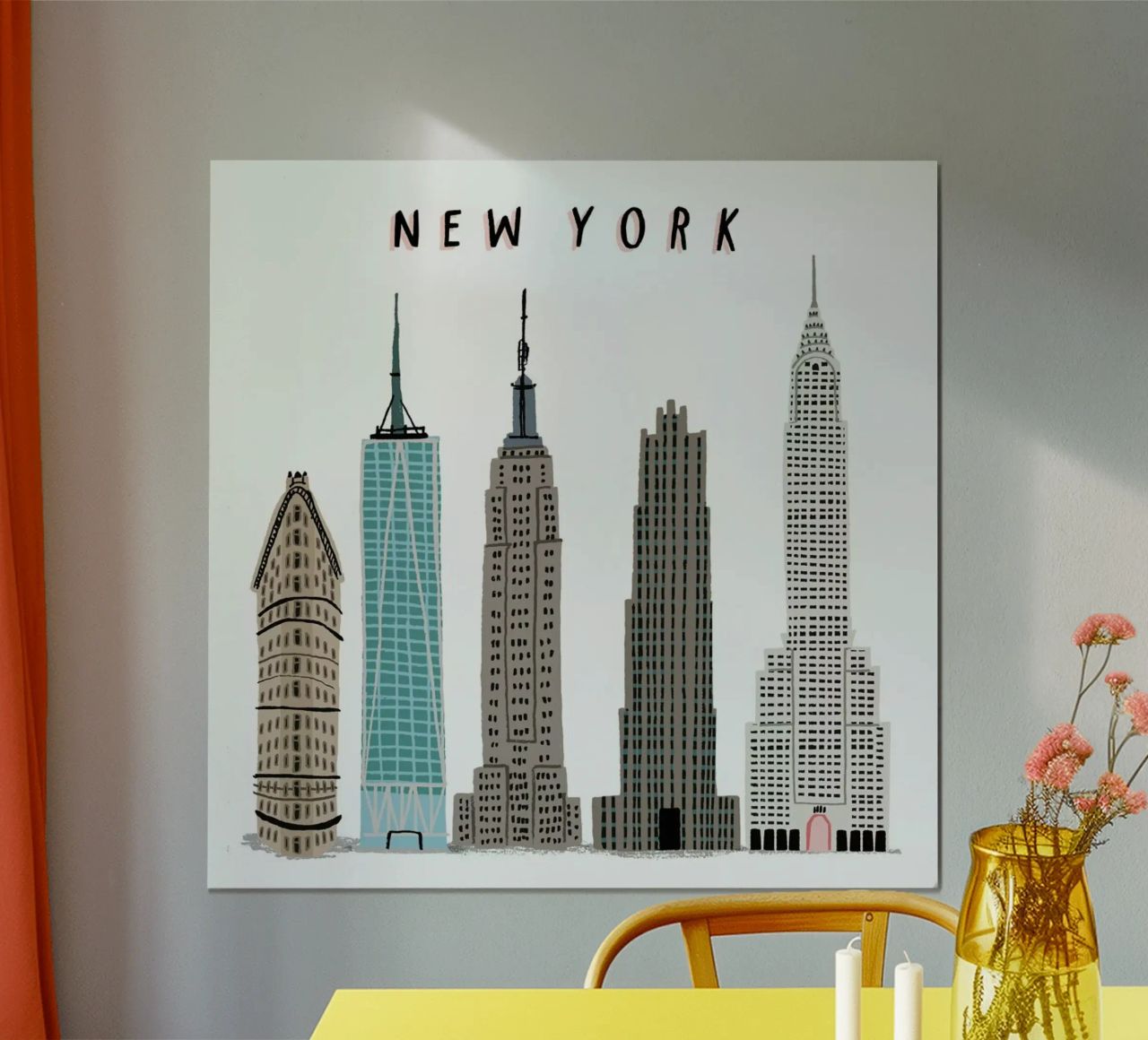 Edificios de Nueva York poster de Alex Foster