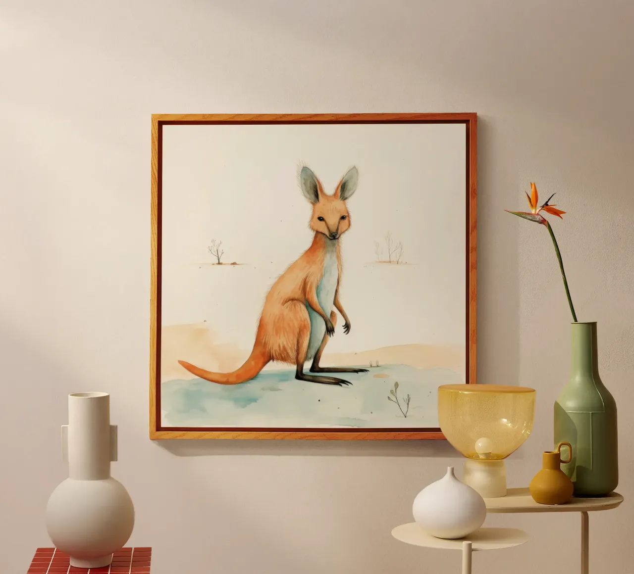 Wallaby minimale 2 plexiglass da Minimal Animal Art