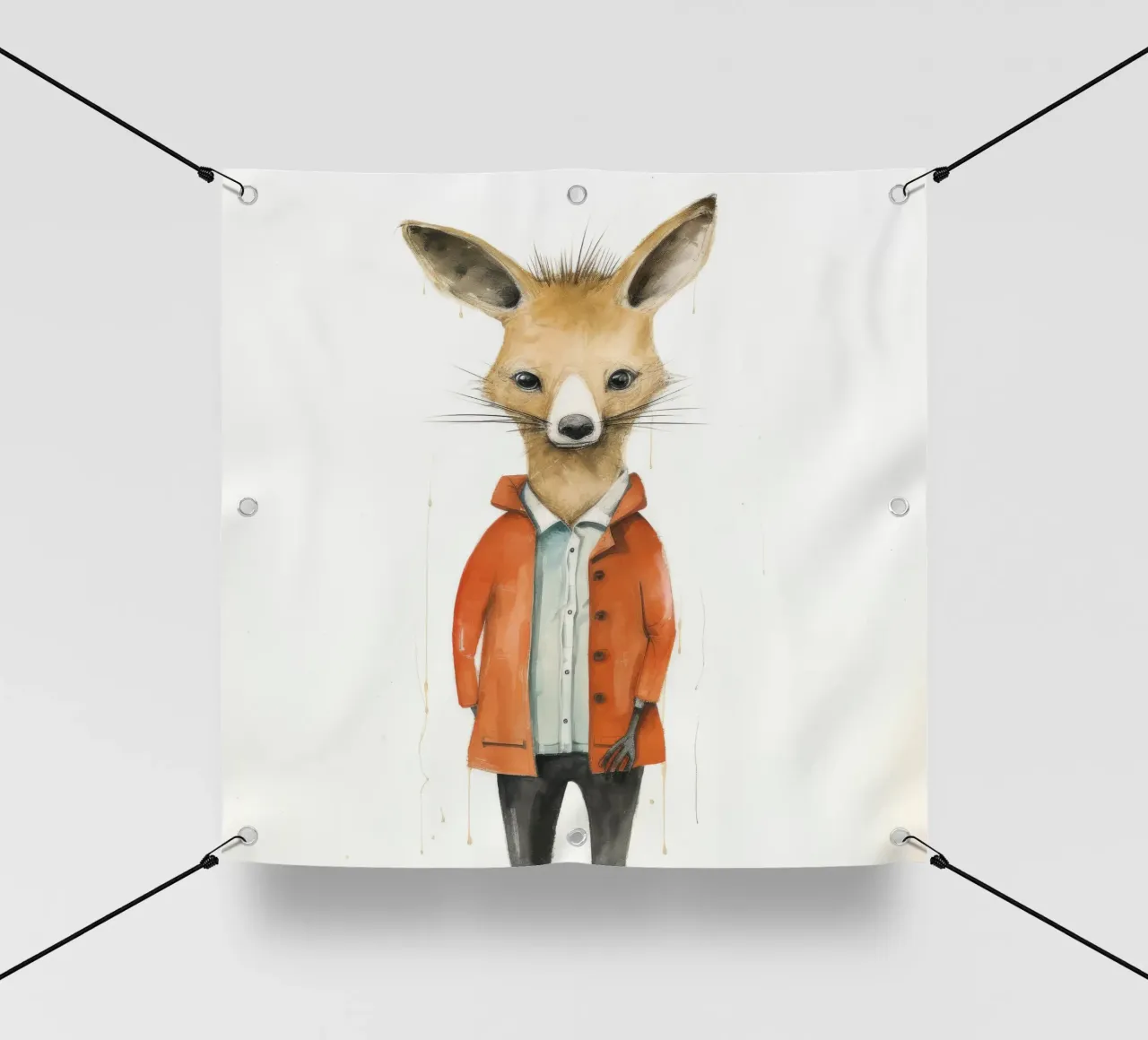 Wallaby minimale 3 telo in pvc da Minimal Animal Art
