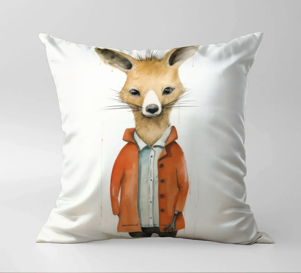 Wallaby minimale 3 cuscino da Minimal Animal Art
