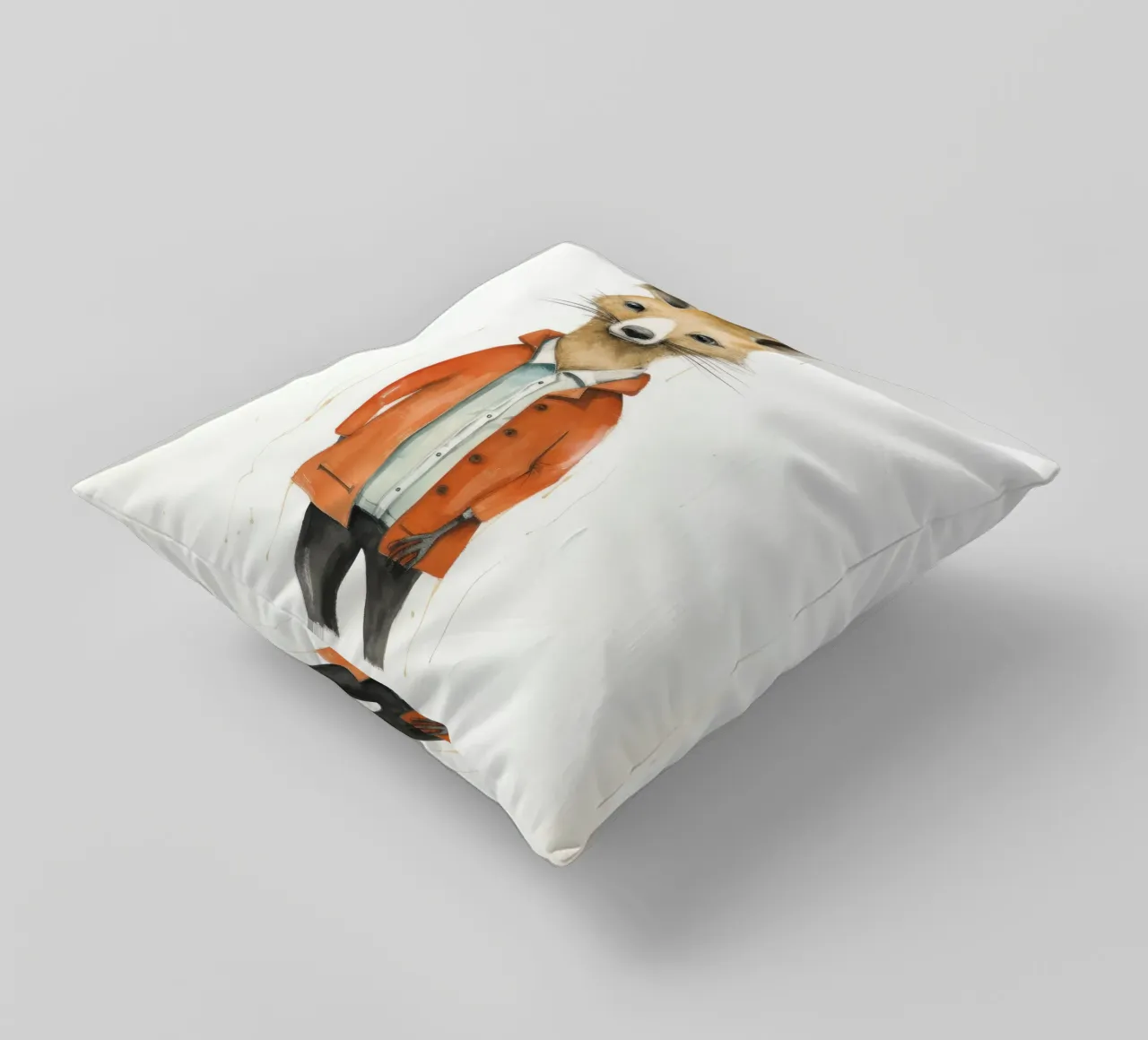 Wallaby minimale 3 cuscino da Minimal Animal Art