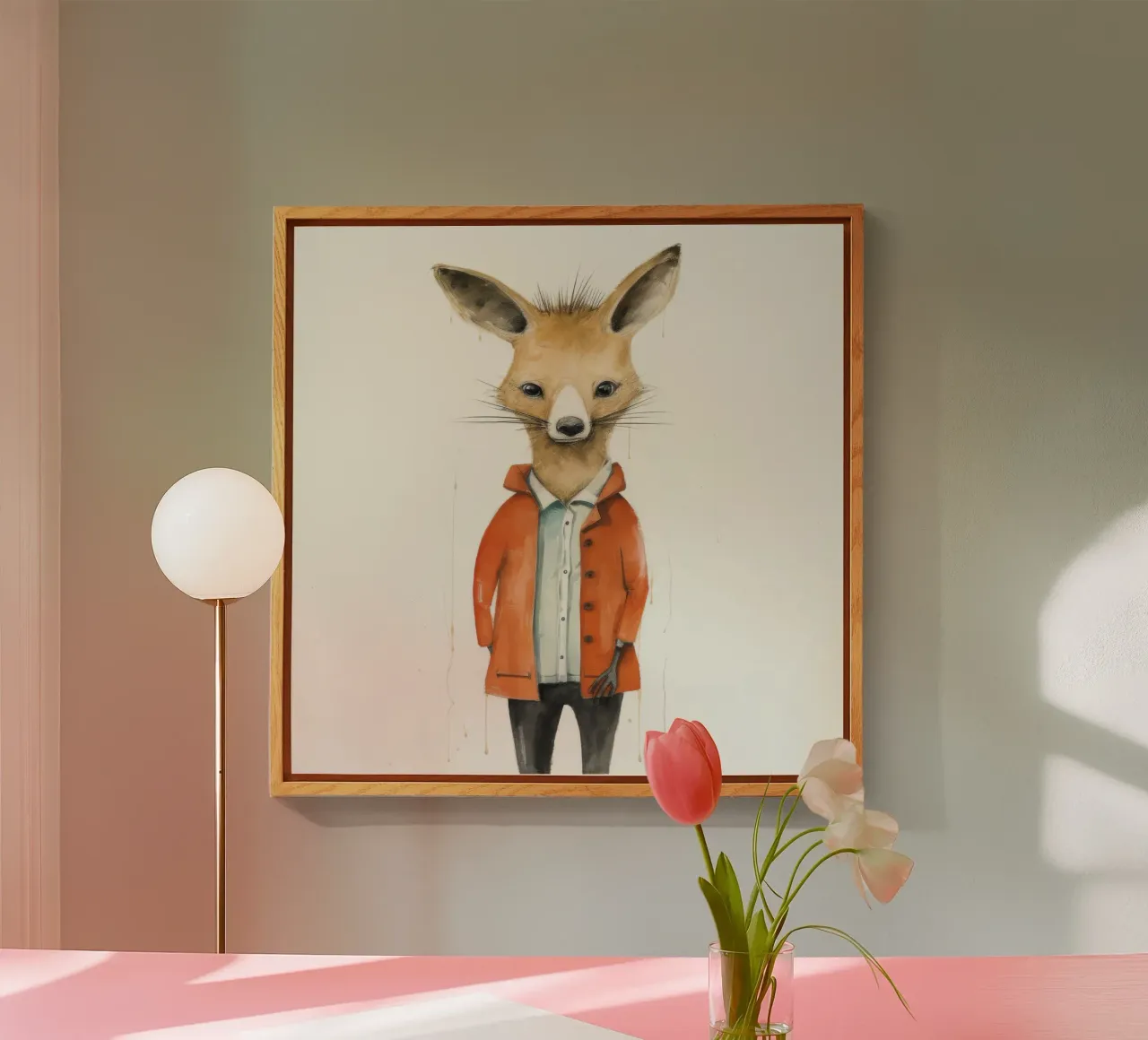 Wallaby minimale 3 plexiglass da Minimal Animal Art