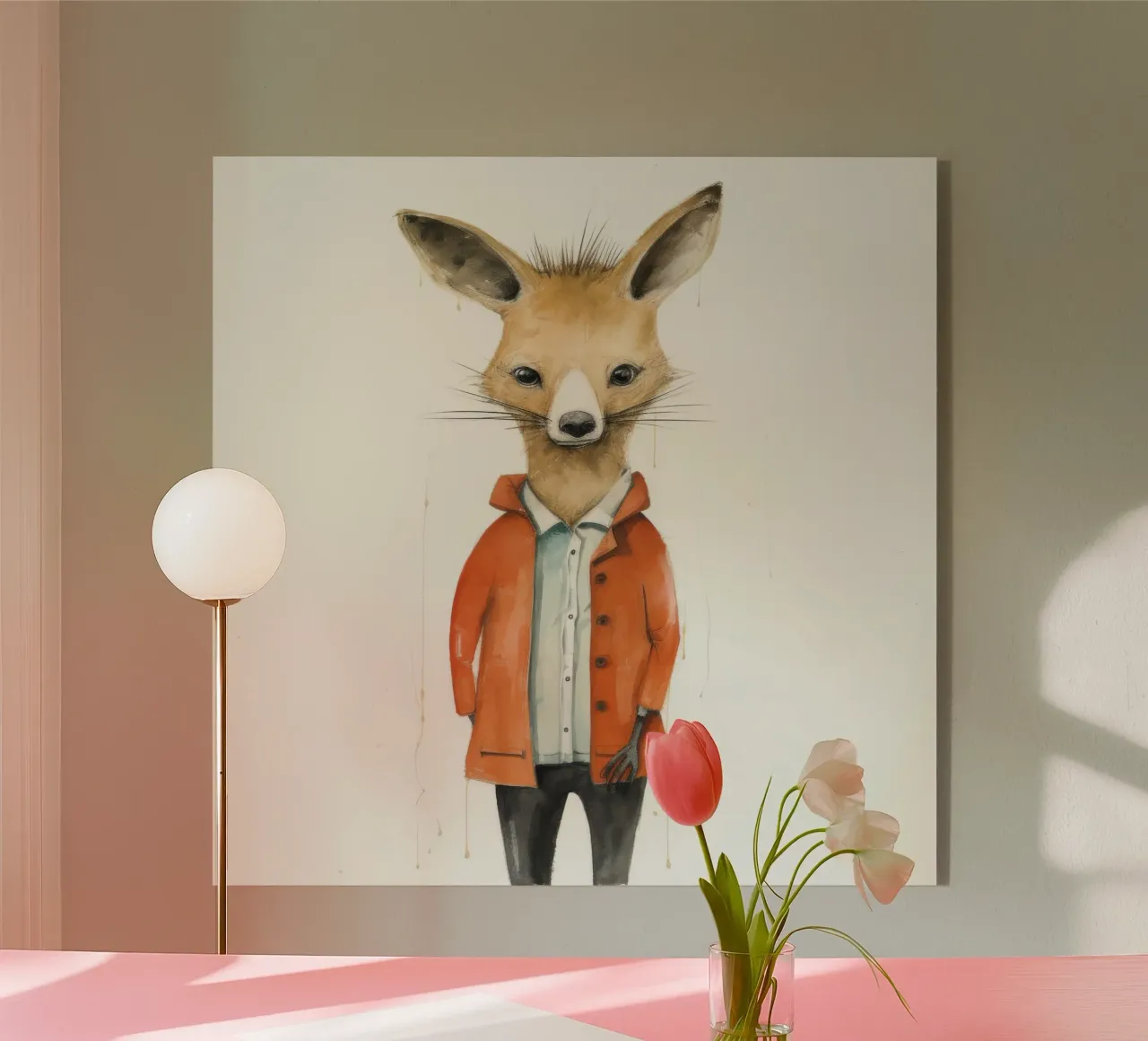 Wallaby minimale 3 plexiglass da Minimal Animal Art