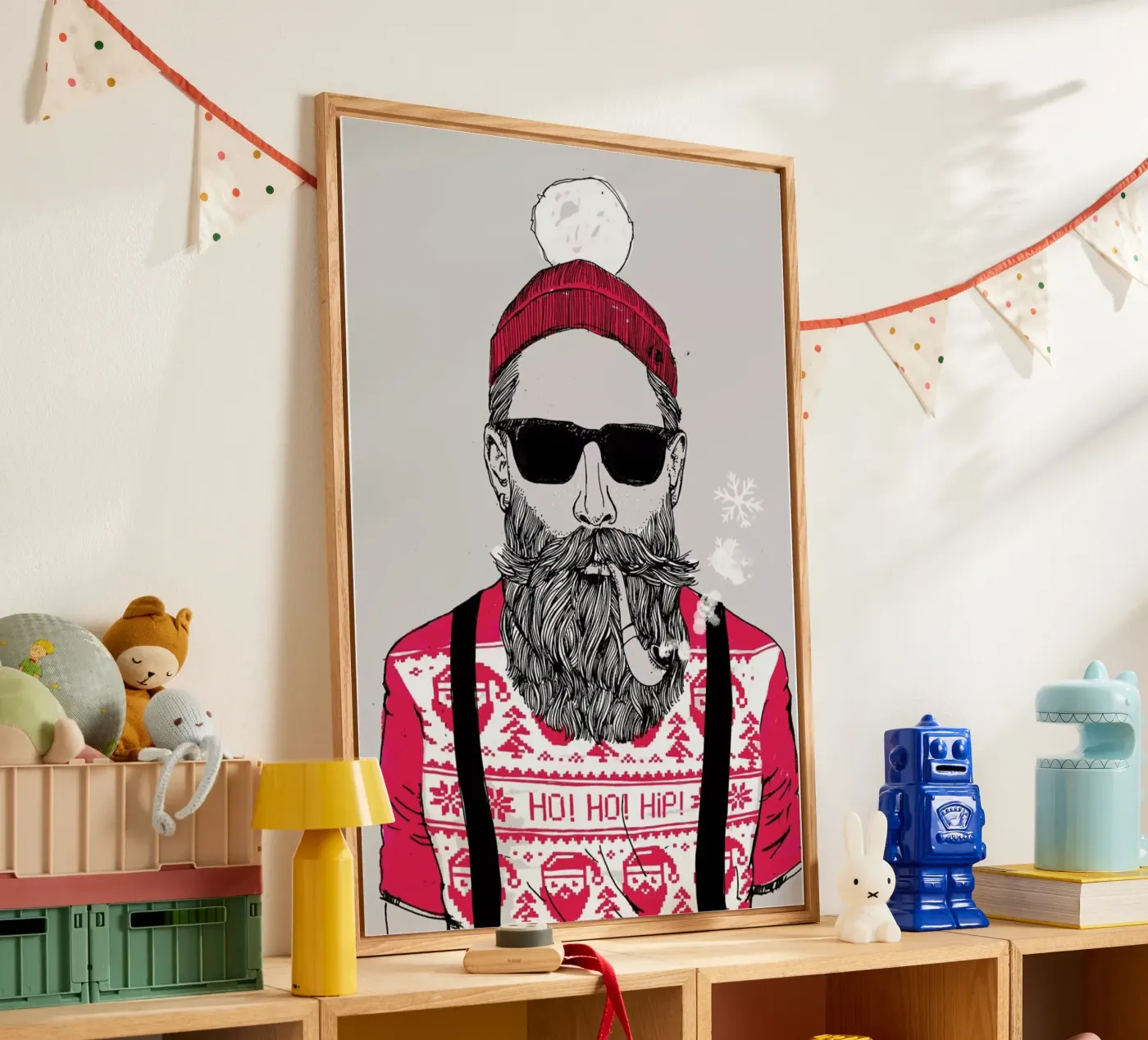 Ho Ho Hipster plexiglass da Doozal