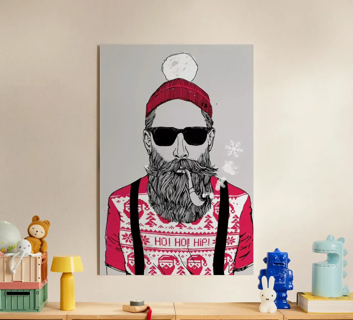 Ho Ho Hipster plexiglass da Doozal