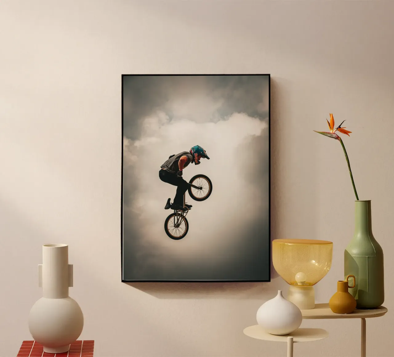 BMX Biker plexiglass da Flo Klein