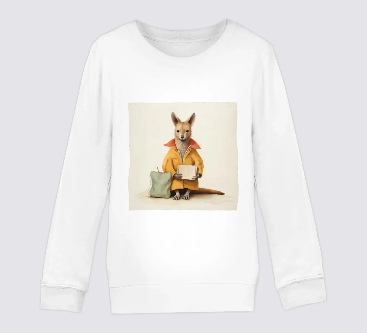 Wallaby minimo 1 felpa bambino da Minimal Animal Art