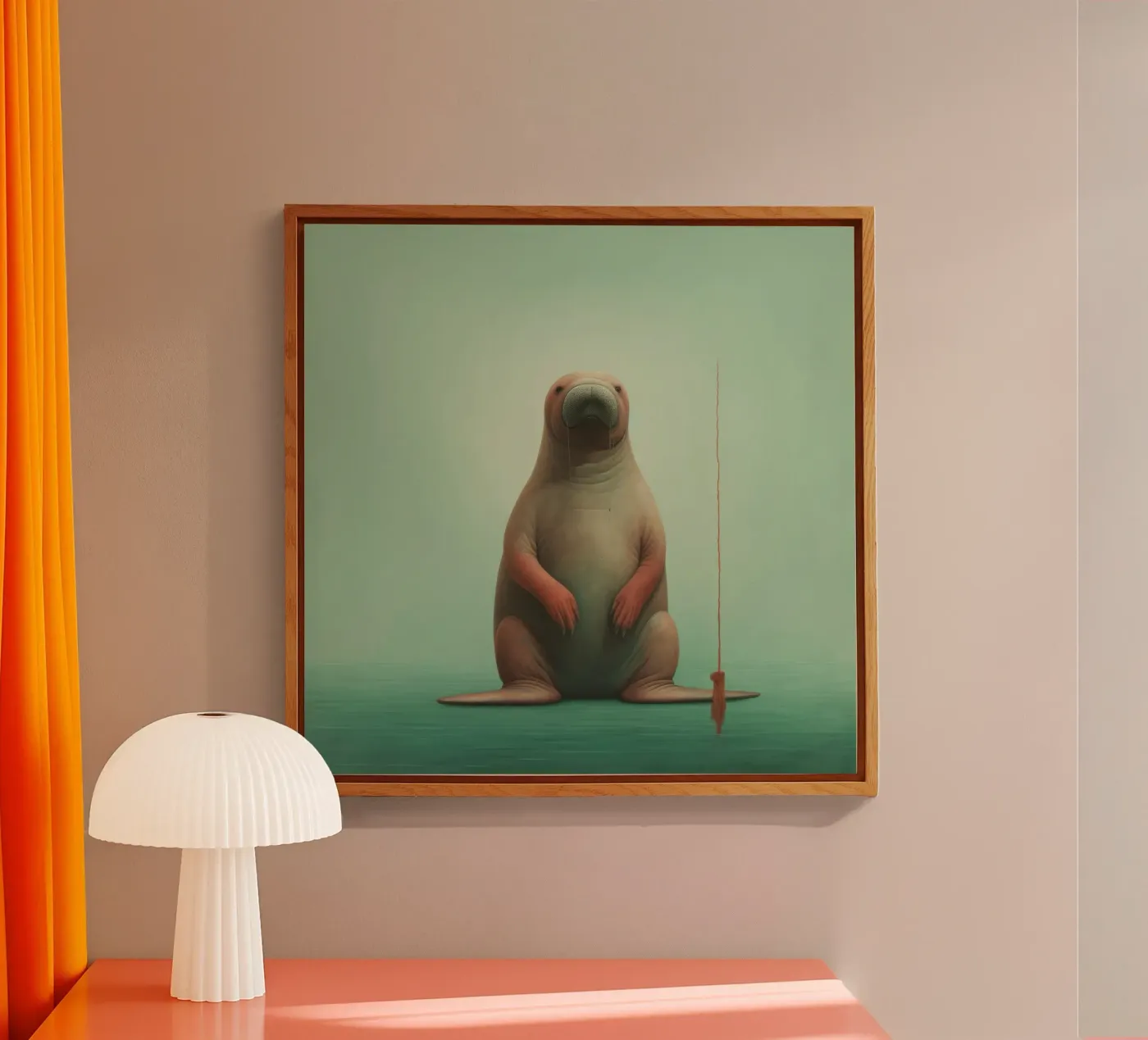 Minimo Walrus plexiglass da Minimal Animal Art