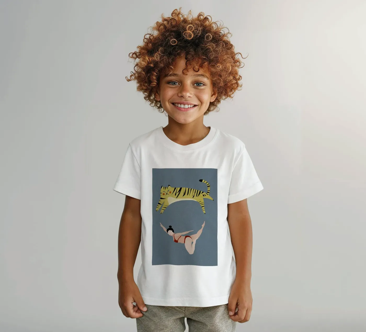Swimming t-shirt bambini da Amalia Restrepo