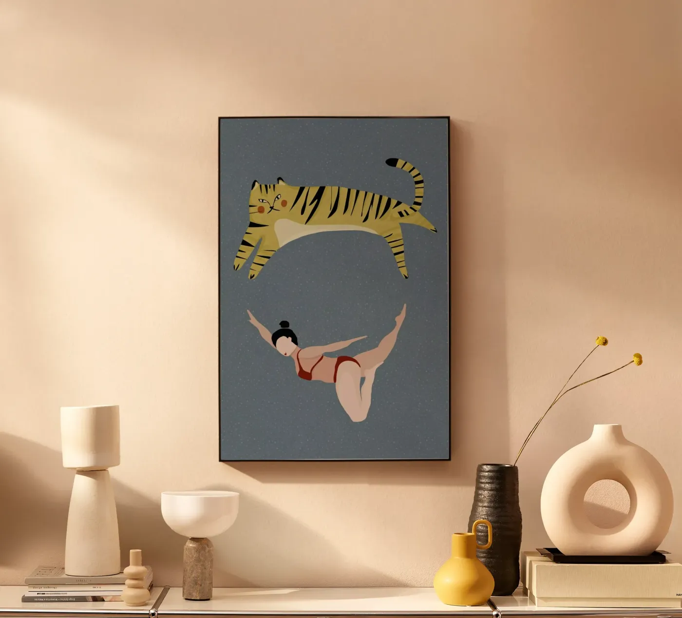 Swimming acrylic glass by Amalia Restrepo
