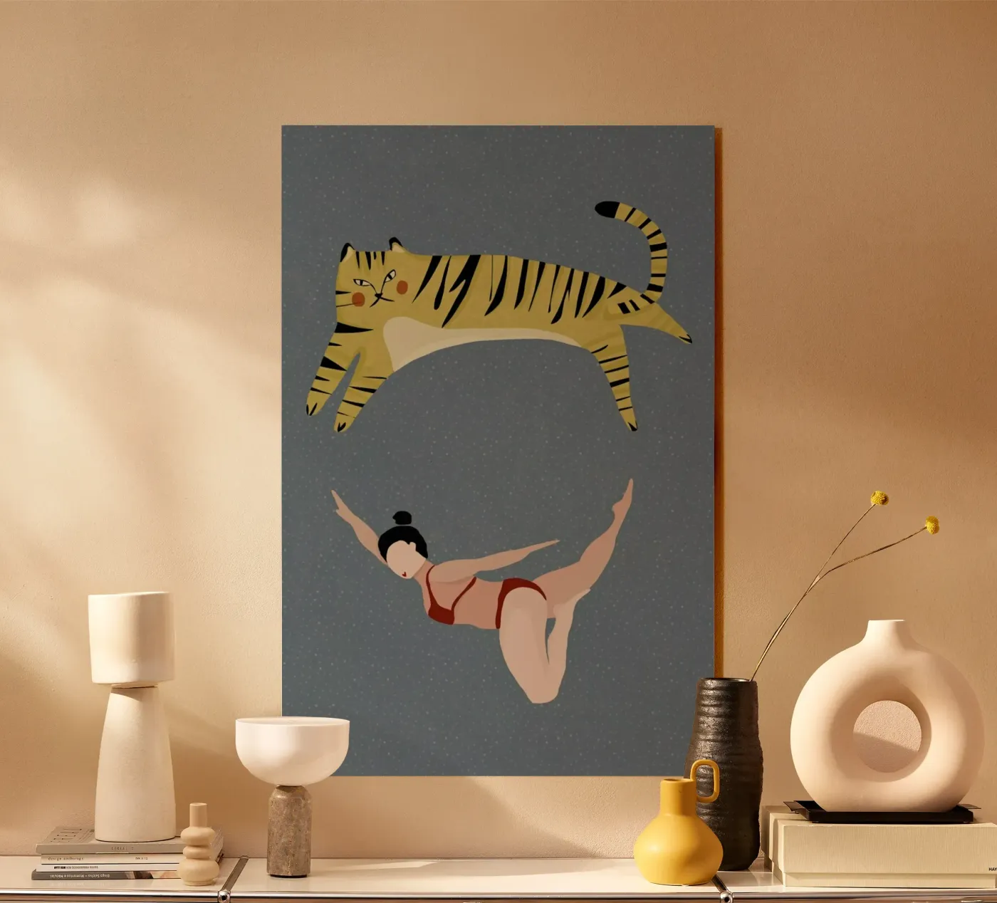 Swimming acrylic glass by Amalia Restrepo