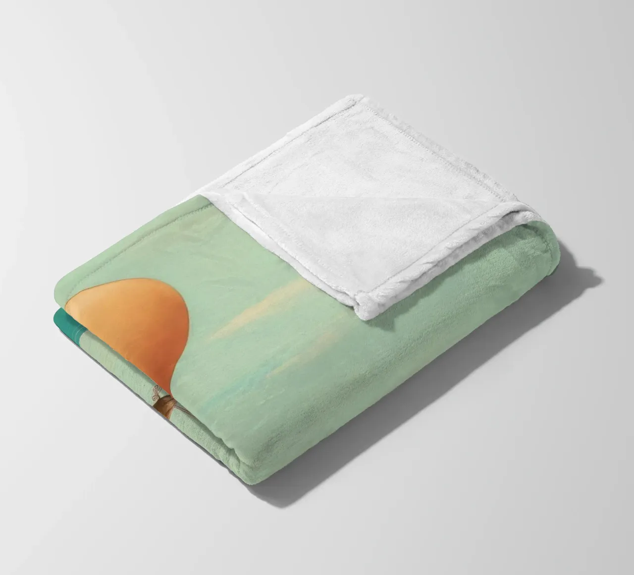 Tricheco minimo 3 coperta in pile da Minimal Animal Art