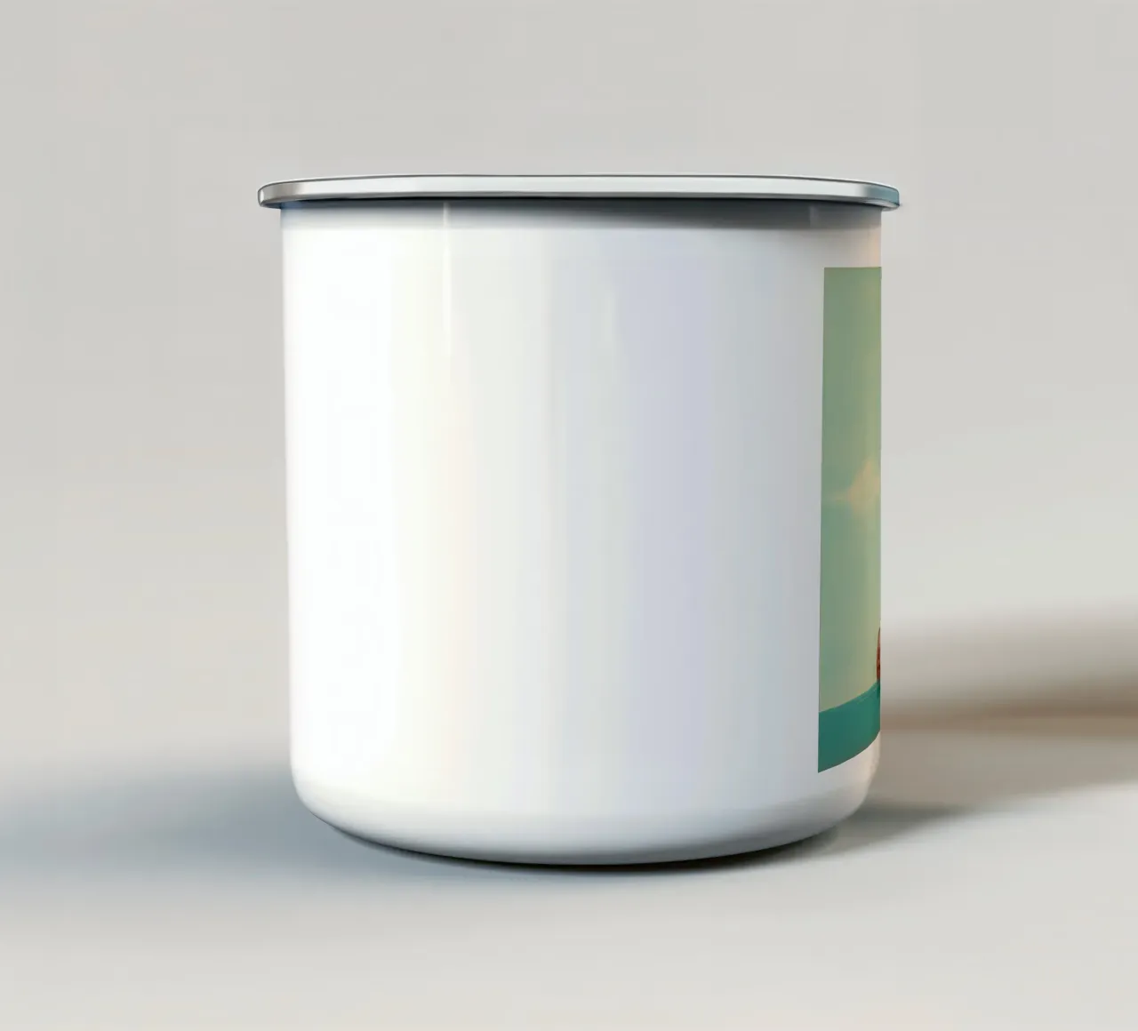 Tricheco minimo 3 tazza in smalto da Minimal Animal Art