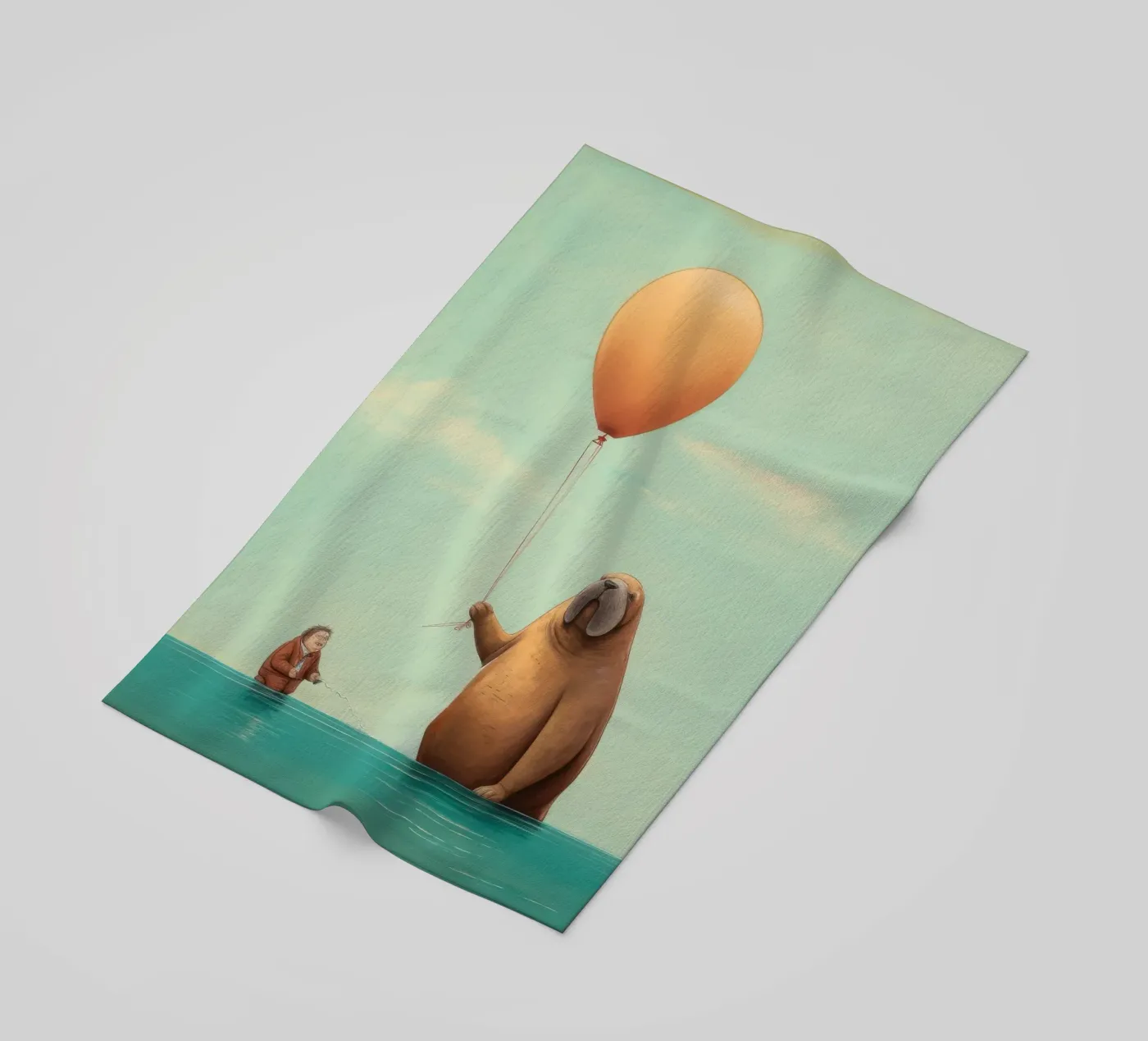Minimo Walrus telo mare da Minimal Animal Art