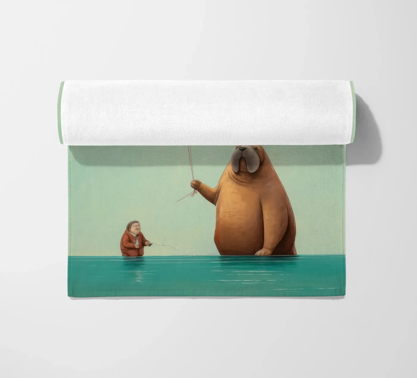 Minimo Walrus telo mare da Minimal Animal Art
