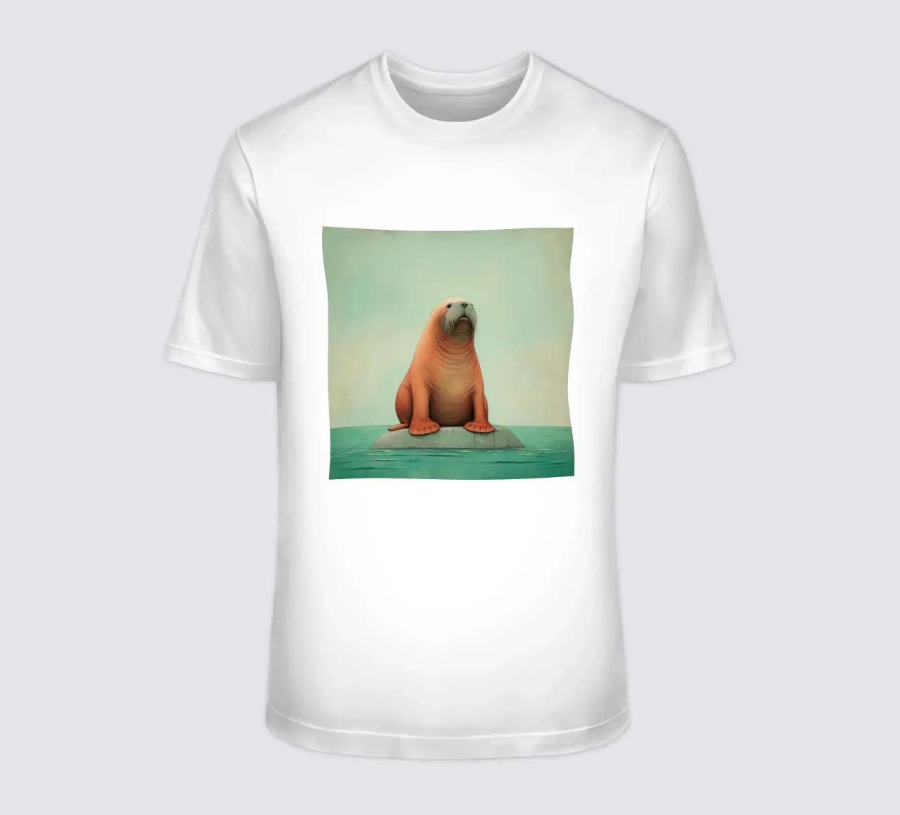 Tricheco minimo 1 t-shirt da Minimal Animal Art