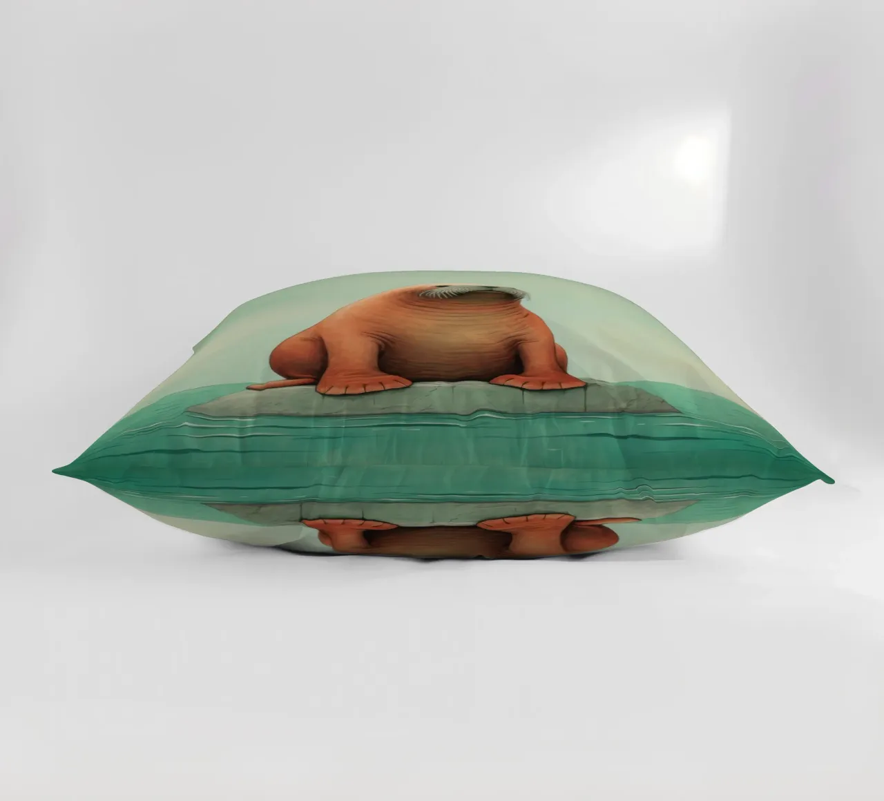 Tricheco minimo 1 cuscino da Minimal Animal Art