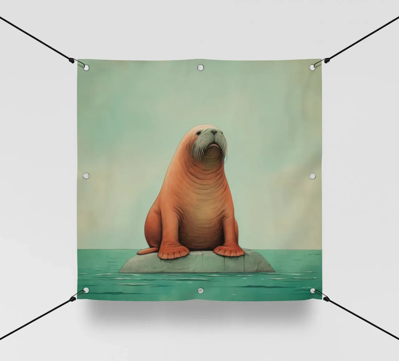 Tricheco minimo 1 telo in pvc da Minimal Animal Art