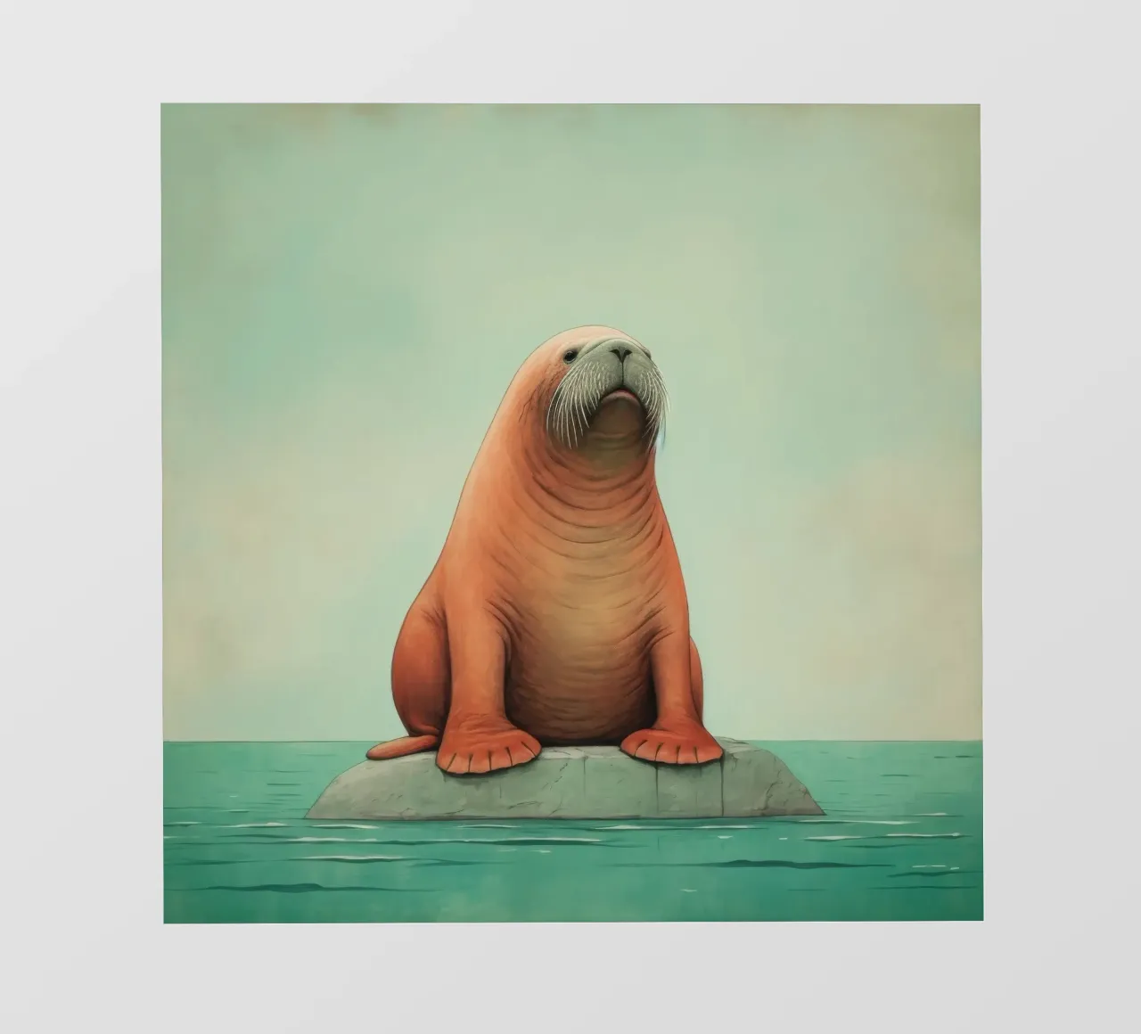 Tricheco minimo 1 telo in pvc da Minimal Animal Art