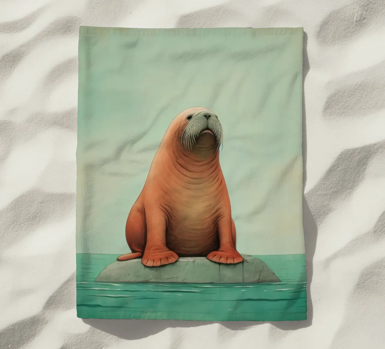 Tricheco minimo 1 telo mare da Minimal Animal Art